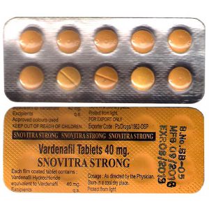 Genérica VARDENAFIL en venta en España: Snovitra Strong 40mg en la tienda online de pastillas para la DE addvantagemedia.com